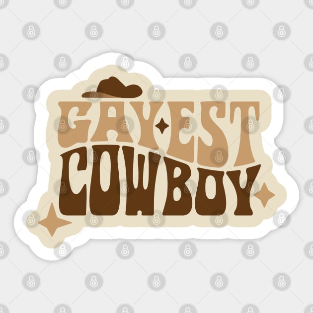 gayest cowboy Sticker by bienve